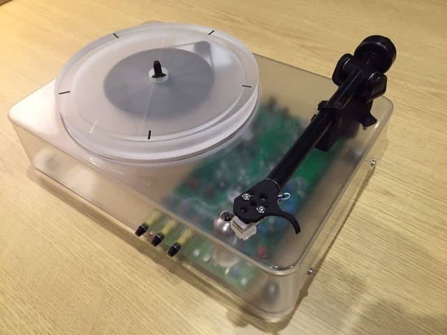 This “future analog” turntable makes a Spotify playlist from your vinyl collection