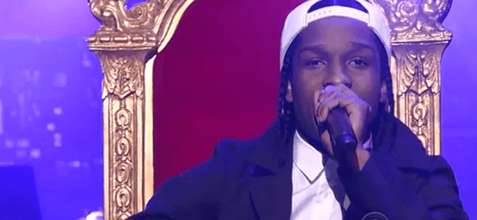 Watch A$AP Rocky’s absurd Letterman performance with araabMUZIK and A-Trak