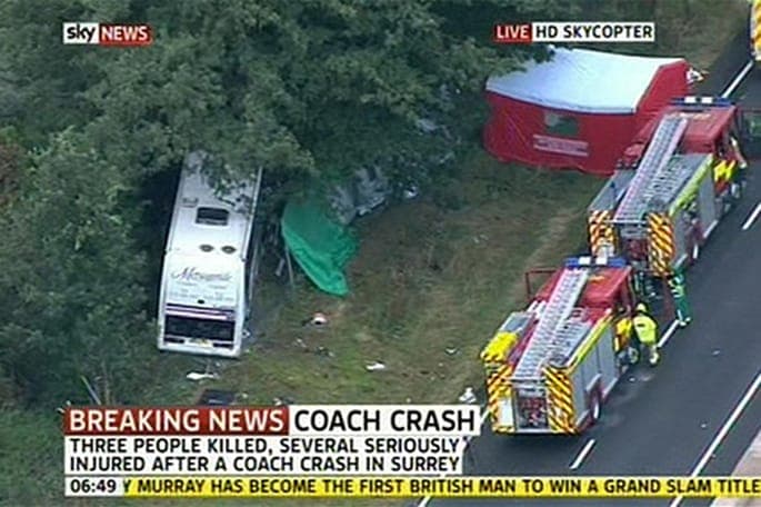 Three killed in Bestival coach crash