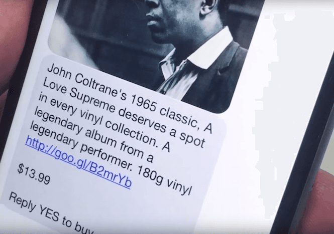 This new vinyl service will text you an album you can buy every day