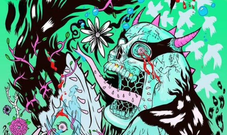 Grimes designed an amazing comic book cover