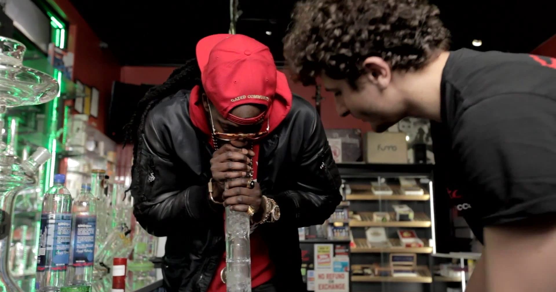 2 Chainz celebrates 4/20 by smoking out of a $10,000 bong