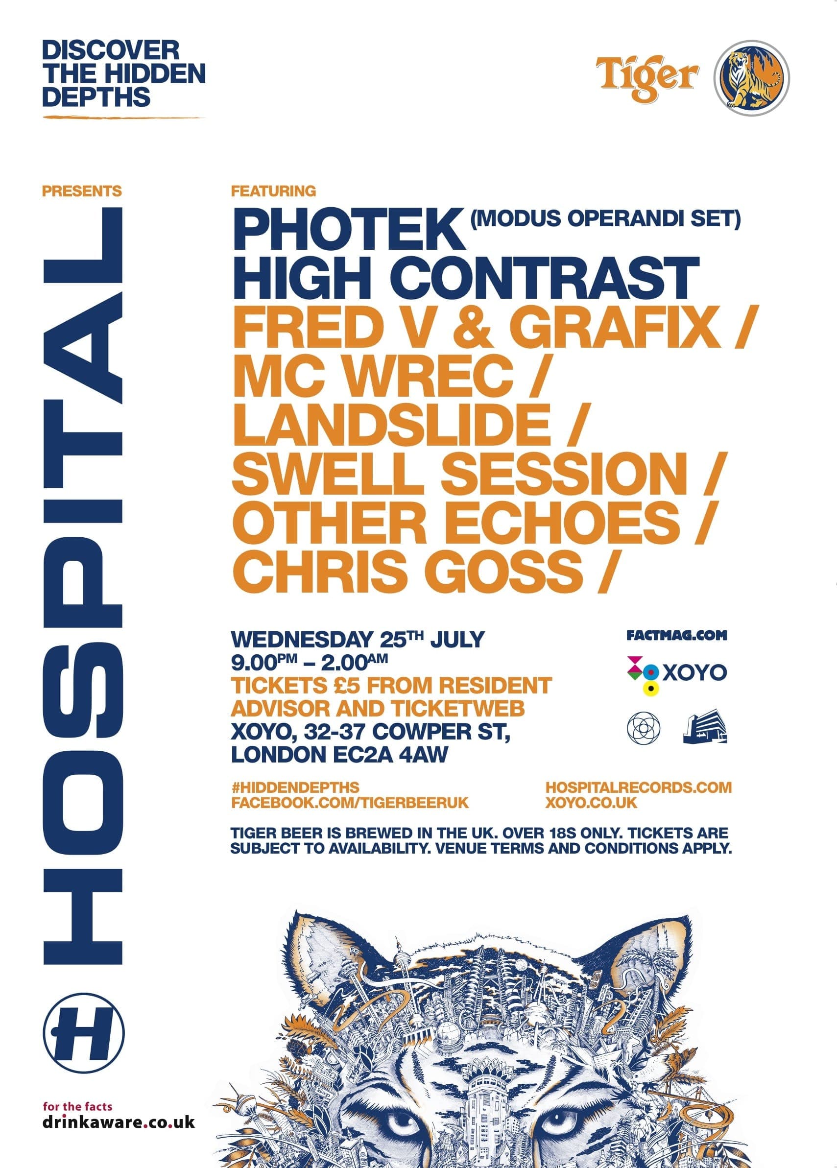Download Chris Goss & Azonica’s Hidden Depths Of Hospital mix, and win tickets
