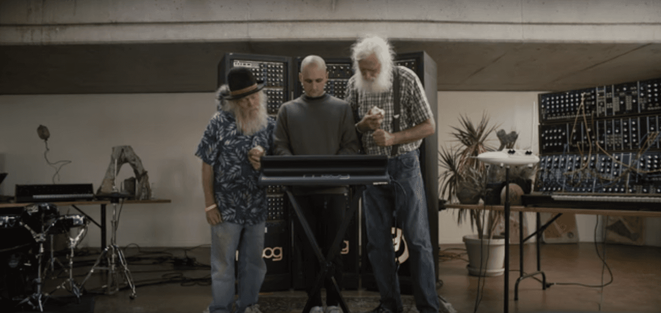 Watch Jacques Greene get some advice from sage old men eating apples