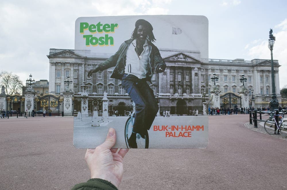 Famous album covers recreated in London photographs