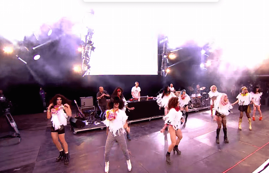 Todd Terje brings live band and dance crew to stunning Glastonbury set