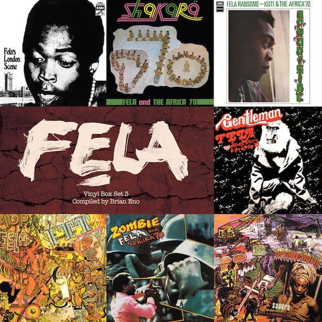 Brian Eno curates seven-LP Fela Kuti vinyl box set