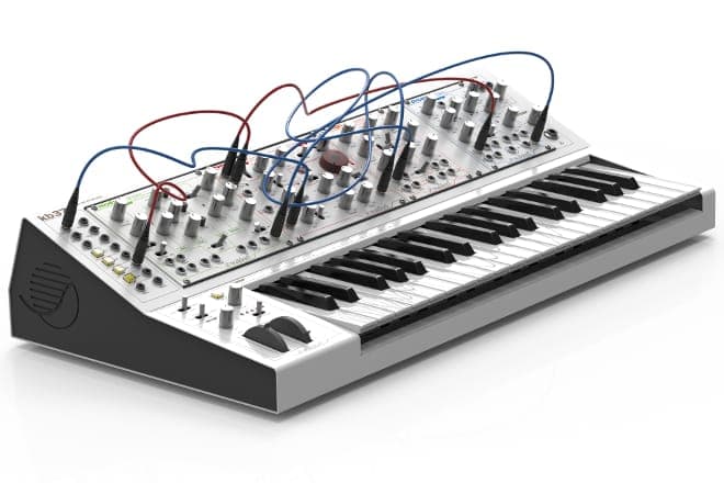 Waldorf has made a keyboard case for Eurorack modules