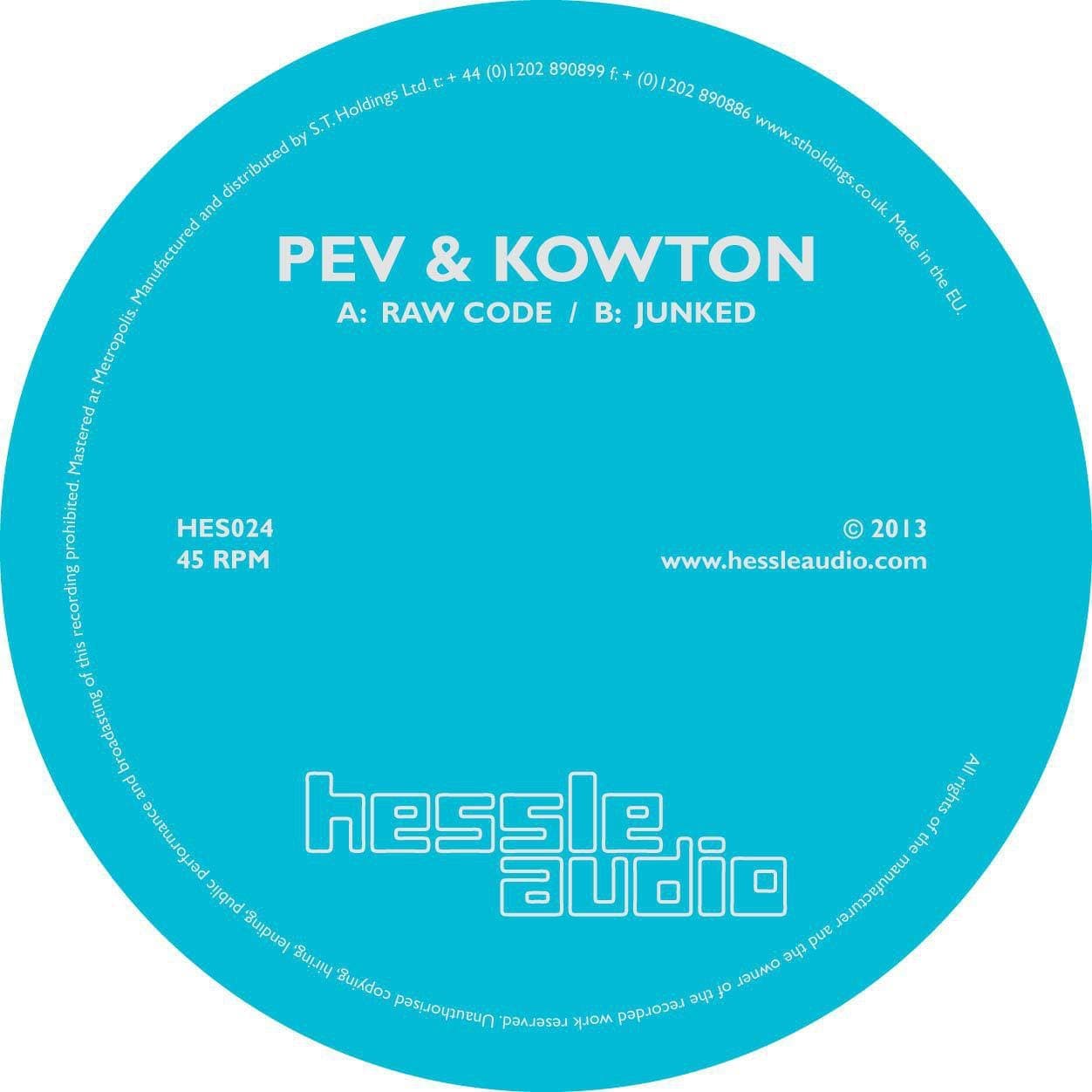 Stream Peverelist and Kowton’s collaborative single for Hessle Audio, ‘Raw Code’