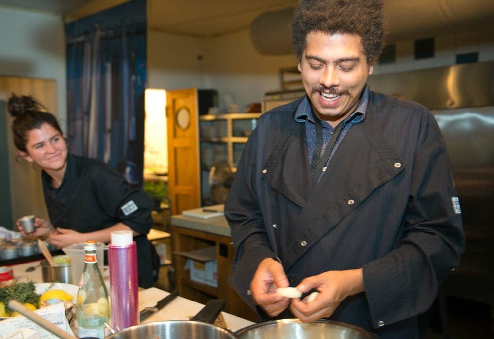 Help Seth Troxler cook for the homeless at ADE