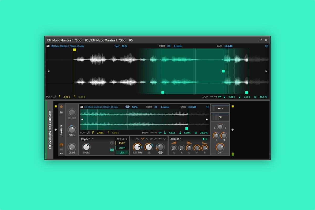 Bitwig Studio 2.4 Sampler
