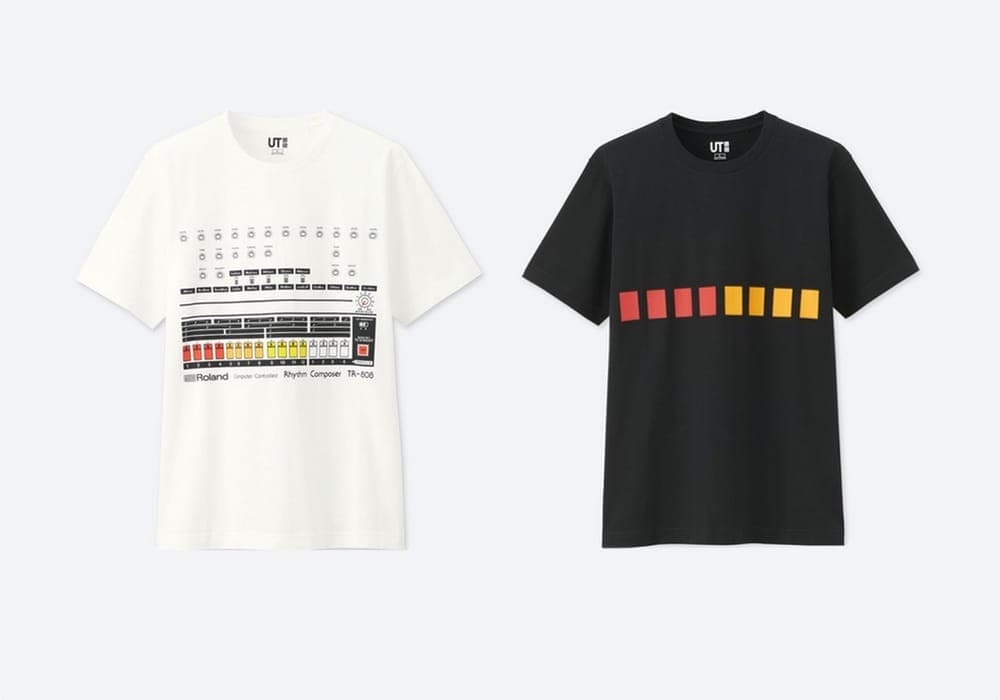 Roland and UNIQLO collaborate on two TR-808 T-shirts