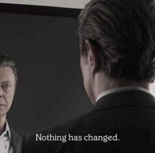 David Bowie unveils Jonathan Barnbrook’s reflective artwork for forthcoming compilation
