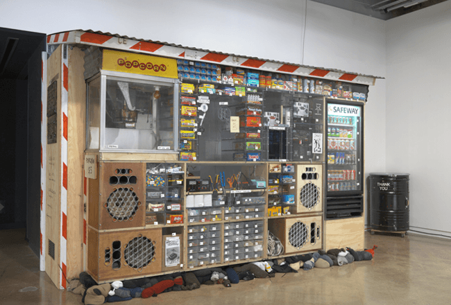 Sculptor creates a series of unorthodox boomboxes in retrospective exhibition