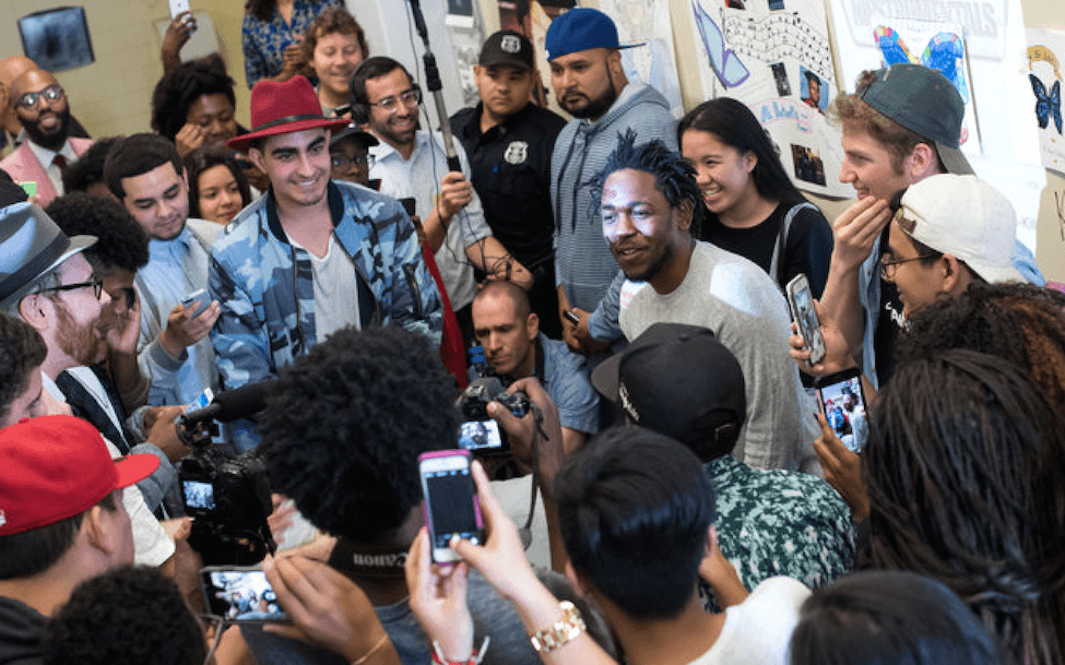 Kendrick Lamar visits high school after To Pimp A Butterfly is taught in class