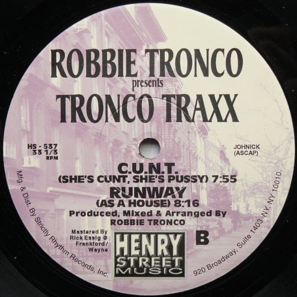 Forgotten Classics: Tronco Traxx's 'Runway (As A House)'