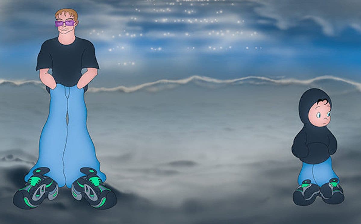 Cartoon portrait of Torus and DJ Lostboi