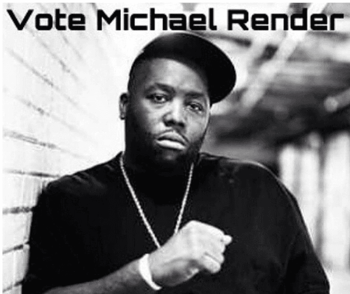 Killer Mike is running as a write-in candidate for the Georgia state legislature tomorrow