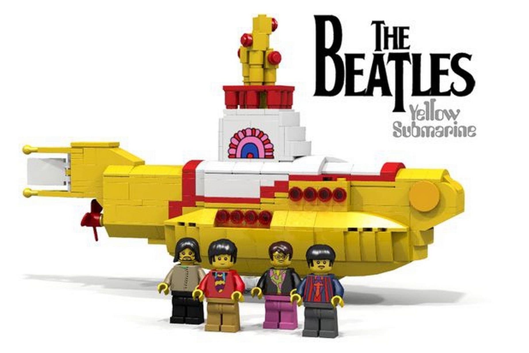 Lego teams up with The Beatles for a Yellow Submarine set