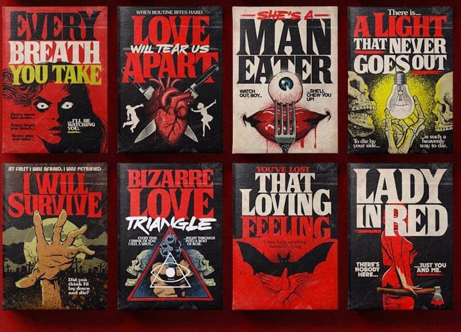 See songs by New Order, The Smiths and The Bee Gees reimagined as Stephen King book covers
