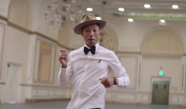 Pharrell and the United Nations team for International Happy Day