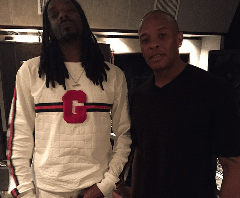 Snoop Dogg is back in the studio with Dr. Dre