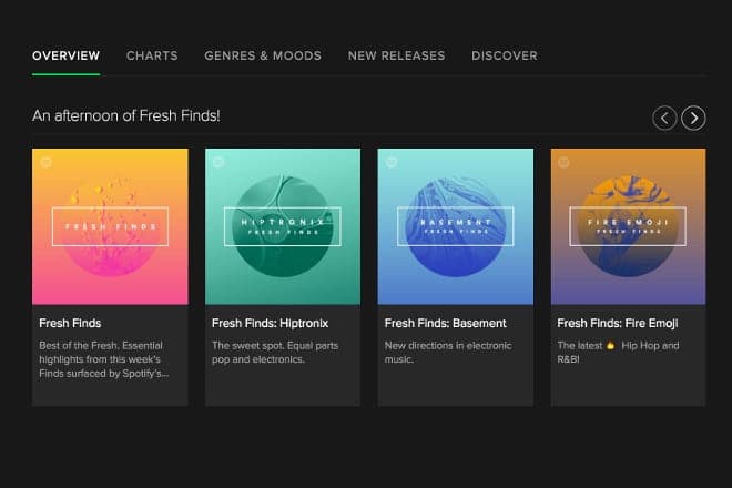 Spotify launches Fresh Finds playlists for undiscovered artists