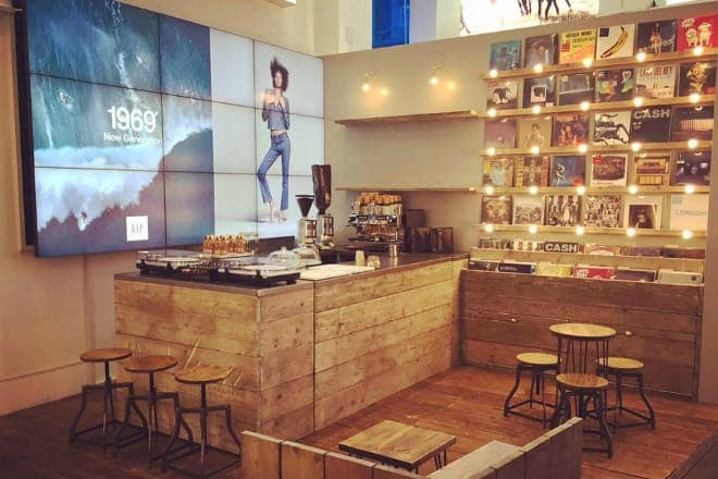 Gap on Oxford Street gets a record shop and cafe