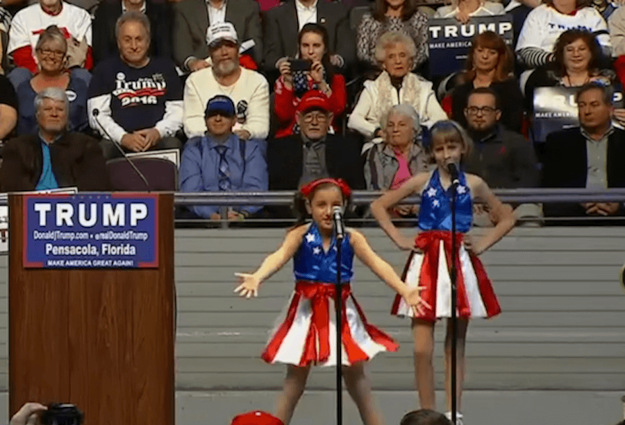 Donald Trump enlists child sirens Freedom Girls to herald coming apocalypse
