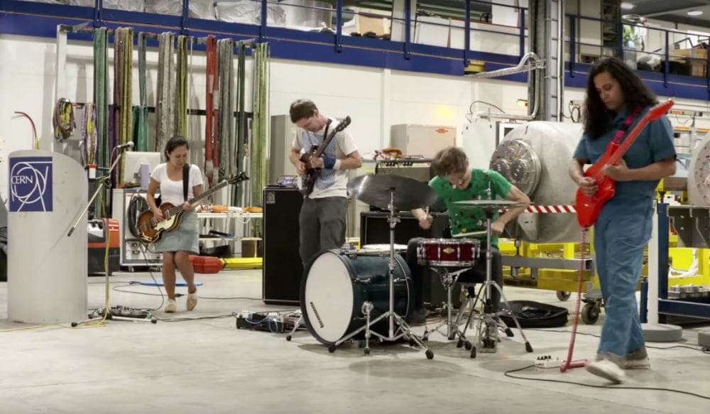 Watch Deerhoof play a show at the Large Hadron Collider