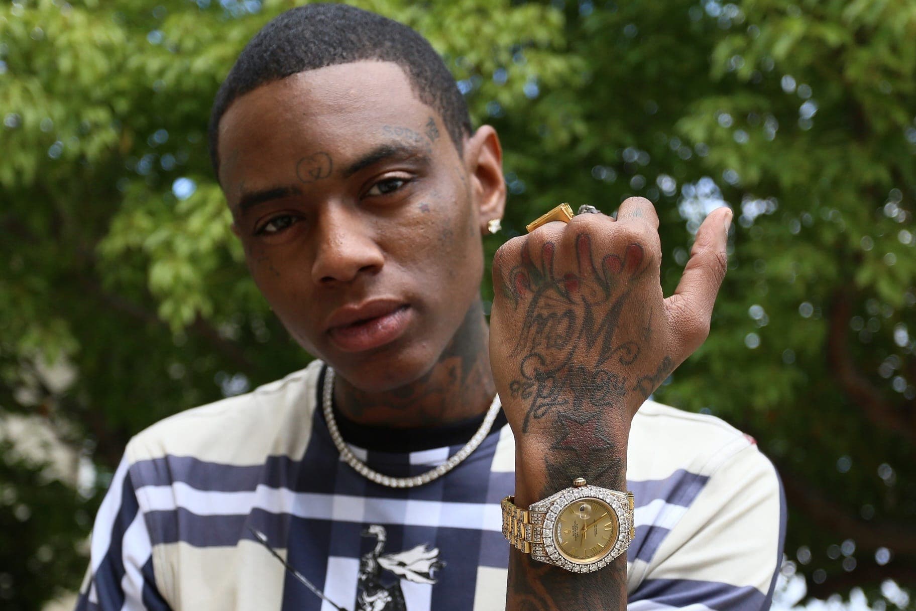 Soulja Boy arrested for violating probation after a gun was found in his home