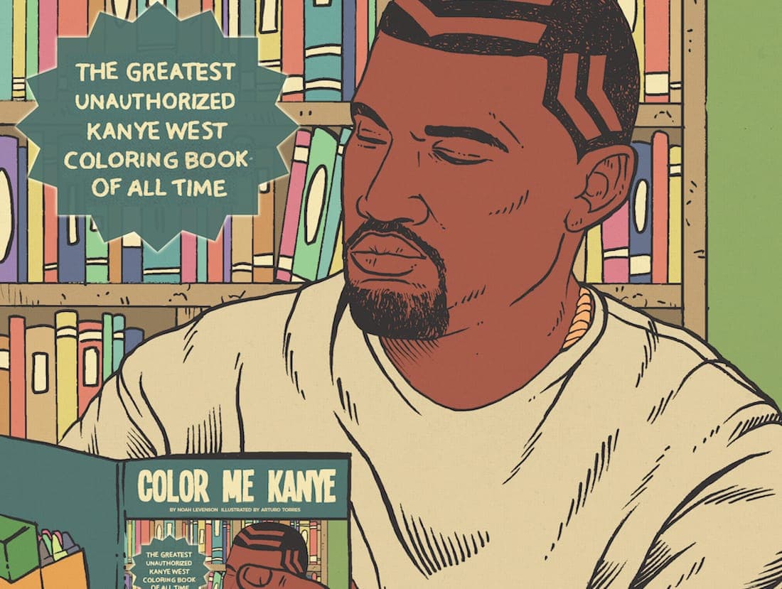 See Kanye stop an asteroid, take a balloon ride with Obama and more in this incredible coloring book