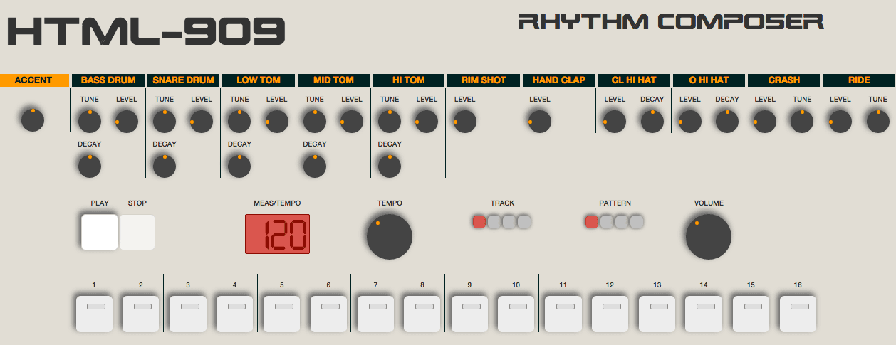 Play a 909 in your browser