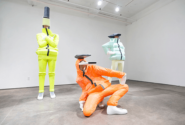 Japanese artist’s vibrant sculptures celebrate breakdancing culture