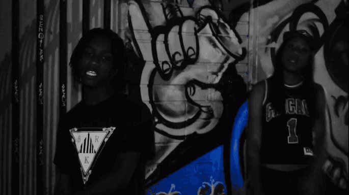 Watch Raider Klan members Amber London and Yung Simmie rework a Three 6 Mafia tune