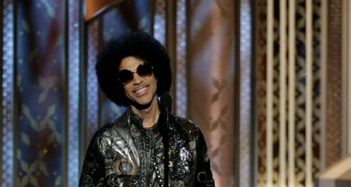 Watch Prince make a surprise appearance at the Golden Globe Awards