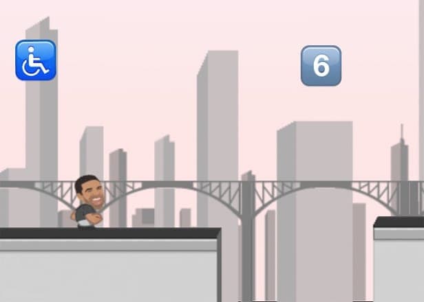 Run through the 6 in this addictive Drake video game