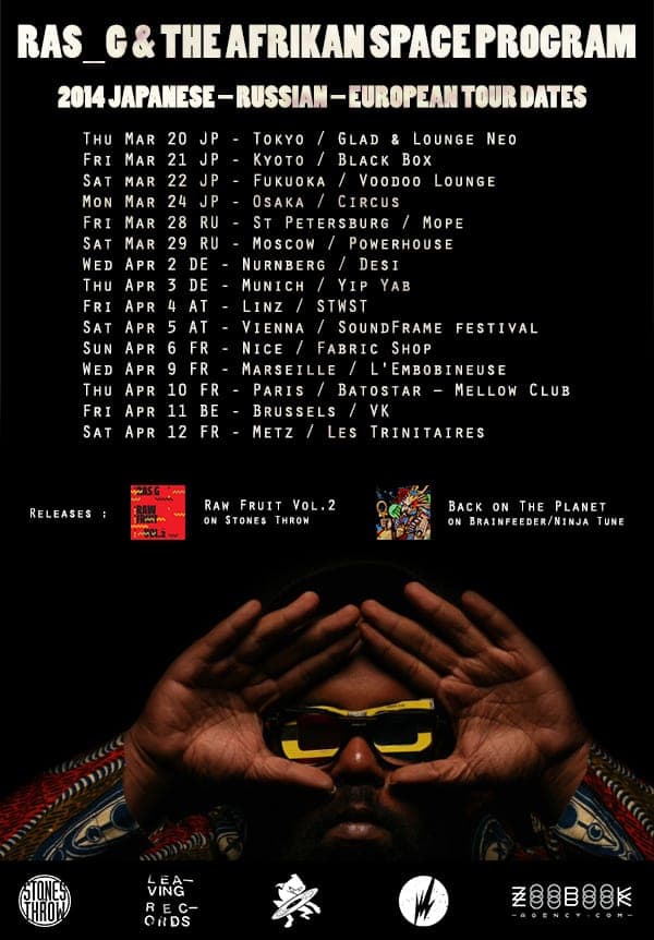 Ras G announces new worldwide tour, from Japan to Europe via Russia