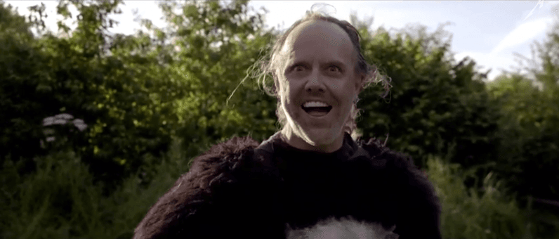 Glastonbury Day 5: Metallica open their set with a satirical film about bear-hunting