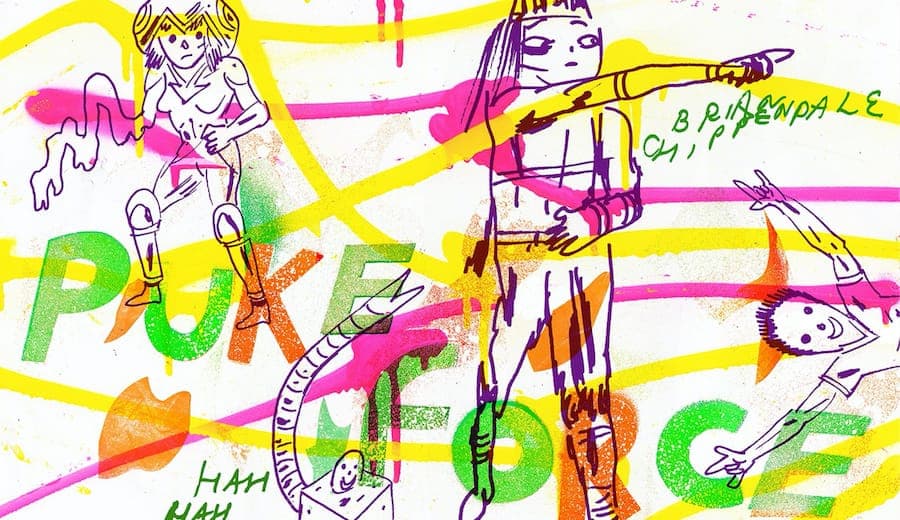 Lightning Bolt's Brian Chippendale takes us inside his grotesque comic dreamworldPuke Force