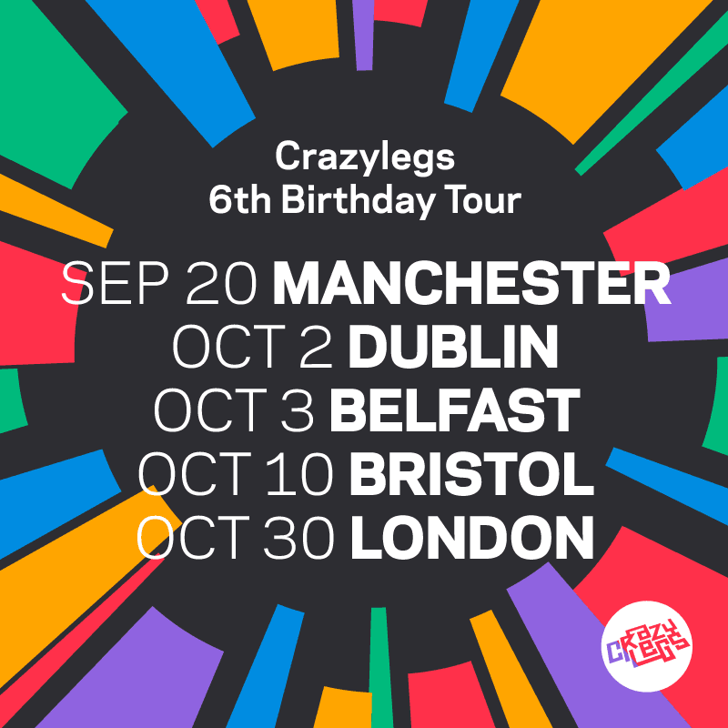 Crazylegs celebrates 6th birthday with tour, shares Gage's brutal remix of Ziro's 'Coded'