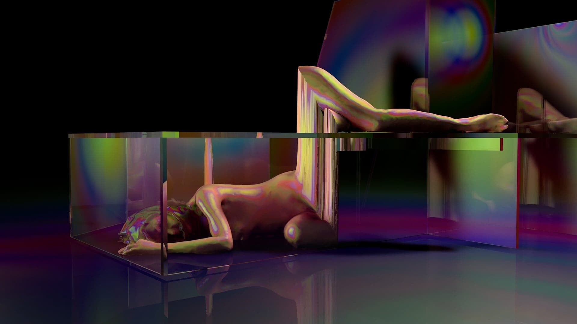 Dana Gingras, Marie Davidson and Sabrina Ratté create living sculpture in Jump Cut #2