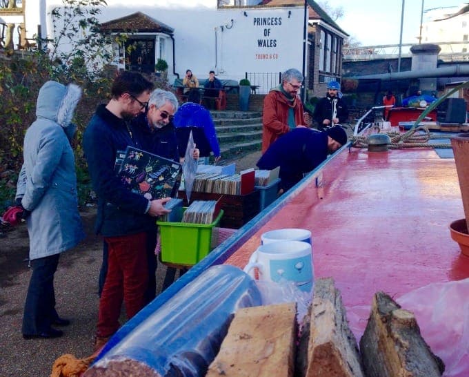 There is a record store boat and it’s docked in London right now
