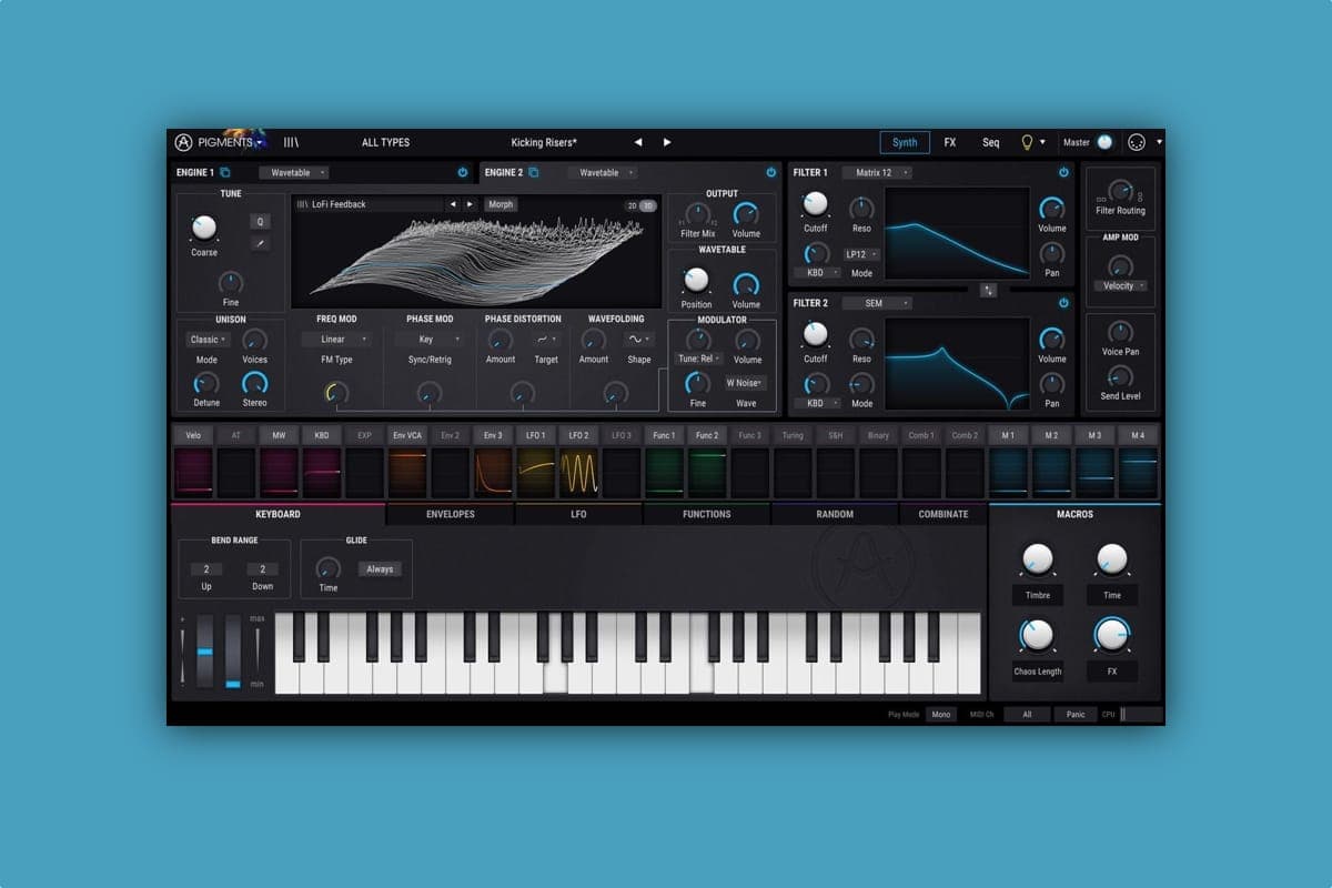Arturia launches hybrid wavetable and virtual analog softsynth, Pigments