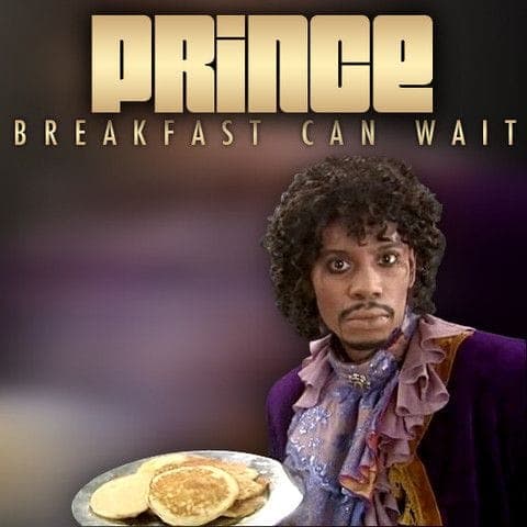 Dave Chappelle features on the magnificent cover art for Prince’s ‘Breakfast Can Wait’