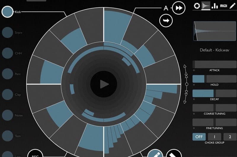 Patterning 2 circular drum machine app coming soon to iOS