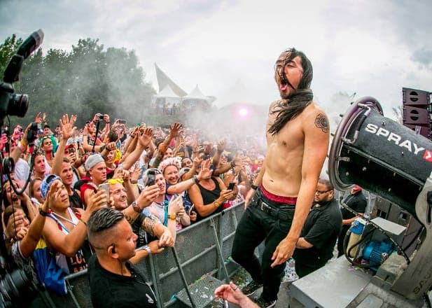 Steve Aoki played ‘My Heart Will Go On’ and put a drop on it