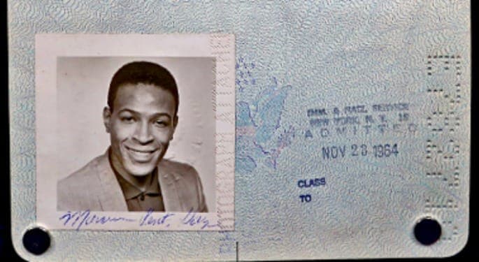 Marvin Gaye’s 1964 passport found inside an album bought for 50 cents