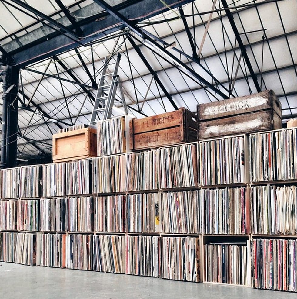 Check out Bonobo’s massive, “much neglected” vinyl collection