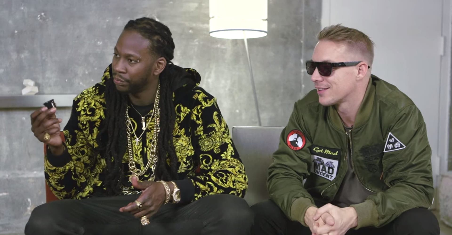 Watch Diplo & 2 Chainz Try On $48K Sunglasses